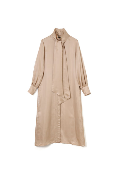 ブラウスワンピース PINK BEIGE