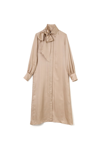 ブラウスワンピース PINK BEIGE