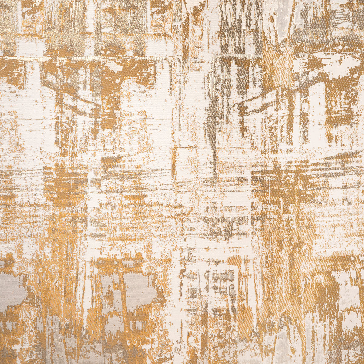 HOSOO Textile Collections | Abstract Silver & Ocher