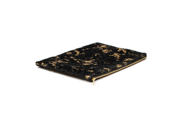 SQUARE POUCH LARGE FROSTED PETALS 9076