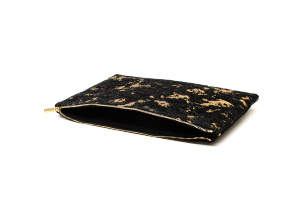 SQUARE POUCH LARGE FROSTED PETALS 9076