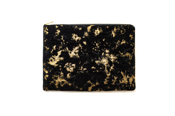 SQUARE POUCH LARGE FROSTED PETALS 9076