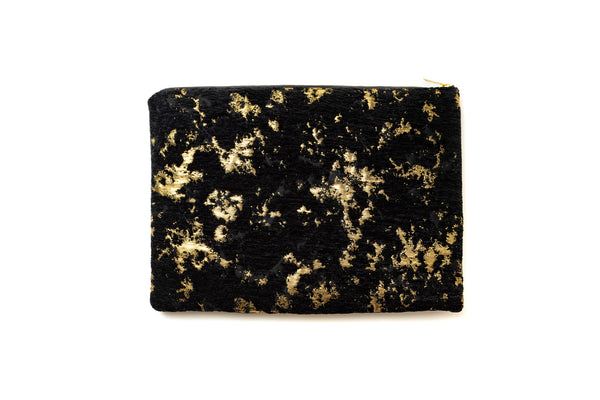 SQUARE POUCH LARGE FROSTED PETALS 9076