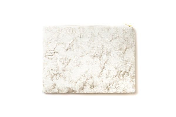 SQUARE POUCH LARGE FROSTED PETALS 9074