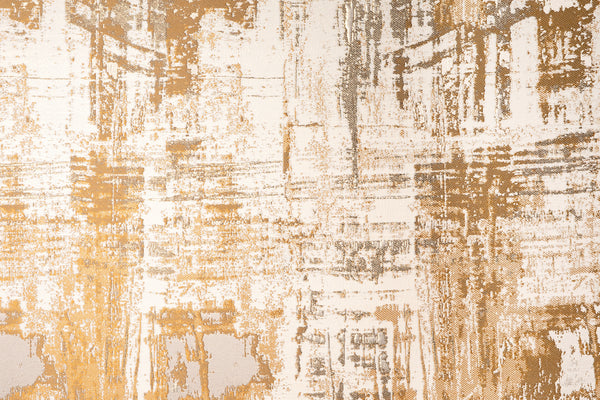 HOSOO Textile Collections | Abstract Silver & Ocher
